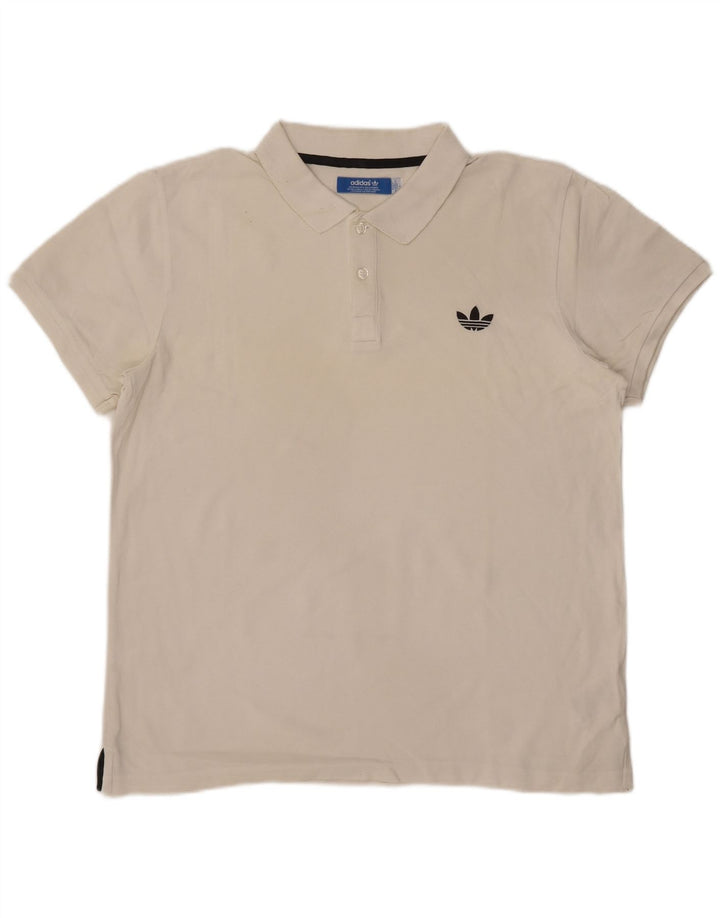 Adidas Polo Homme Grand Blanc Coton