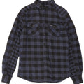 Superdry Chemise en flanelle à petits carreaux bleu marine en coton