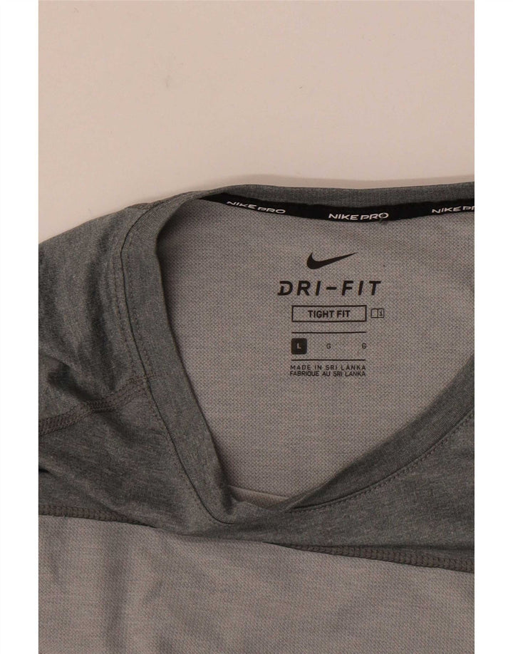 Nike Dri Fit T-shirt pour homme Gris Taille L