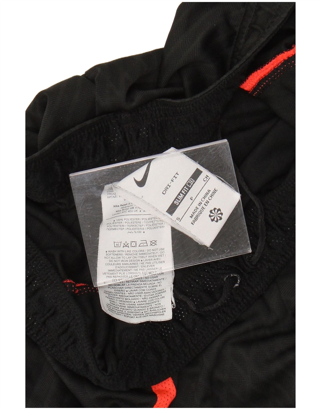 NIKE Short de sport Dri Fit Slim Fit pour homme en polyester color block Noir Taille S