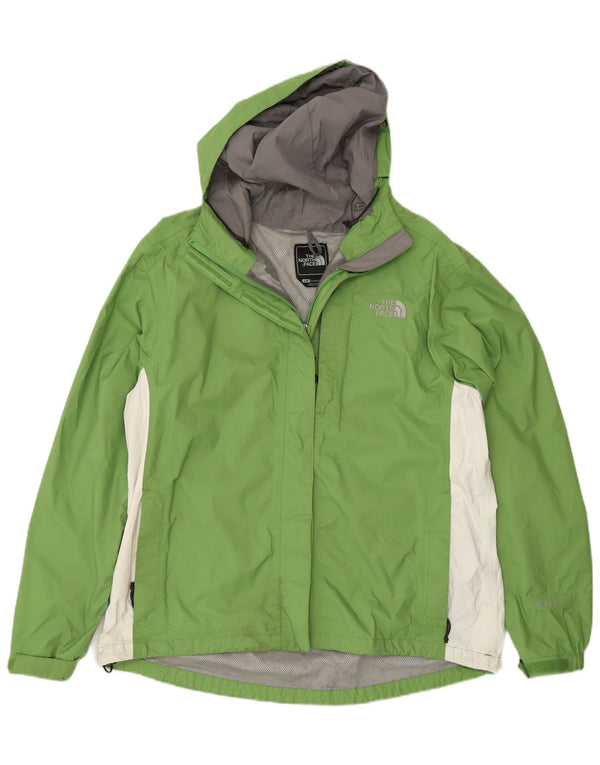 The North Face Veste de pluie à capuche pour femme UK 16 Large Vert Colourblock