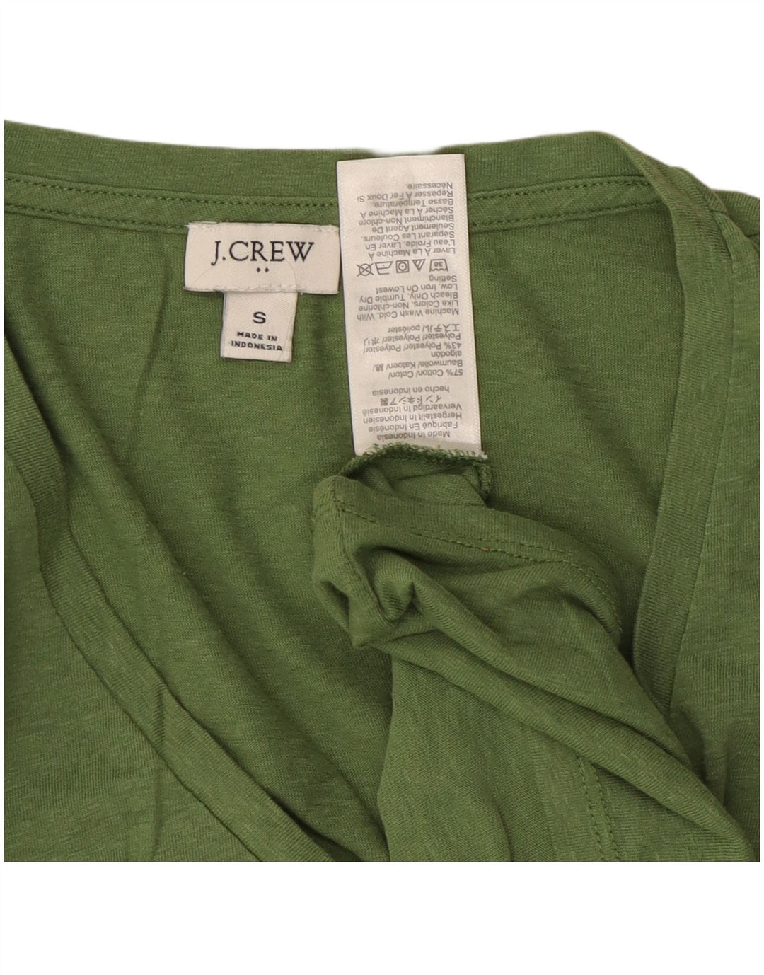 J. CREW Débardeur Femme UK 10 Petit Coton Vert