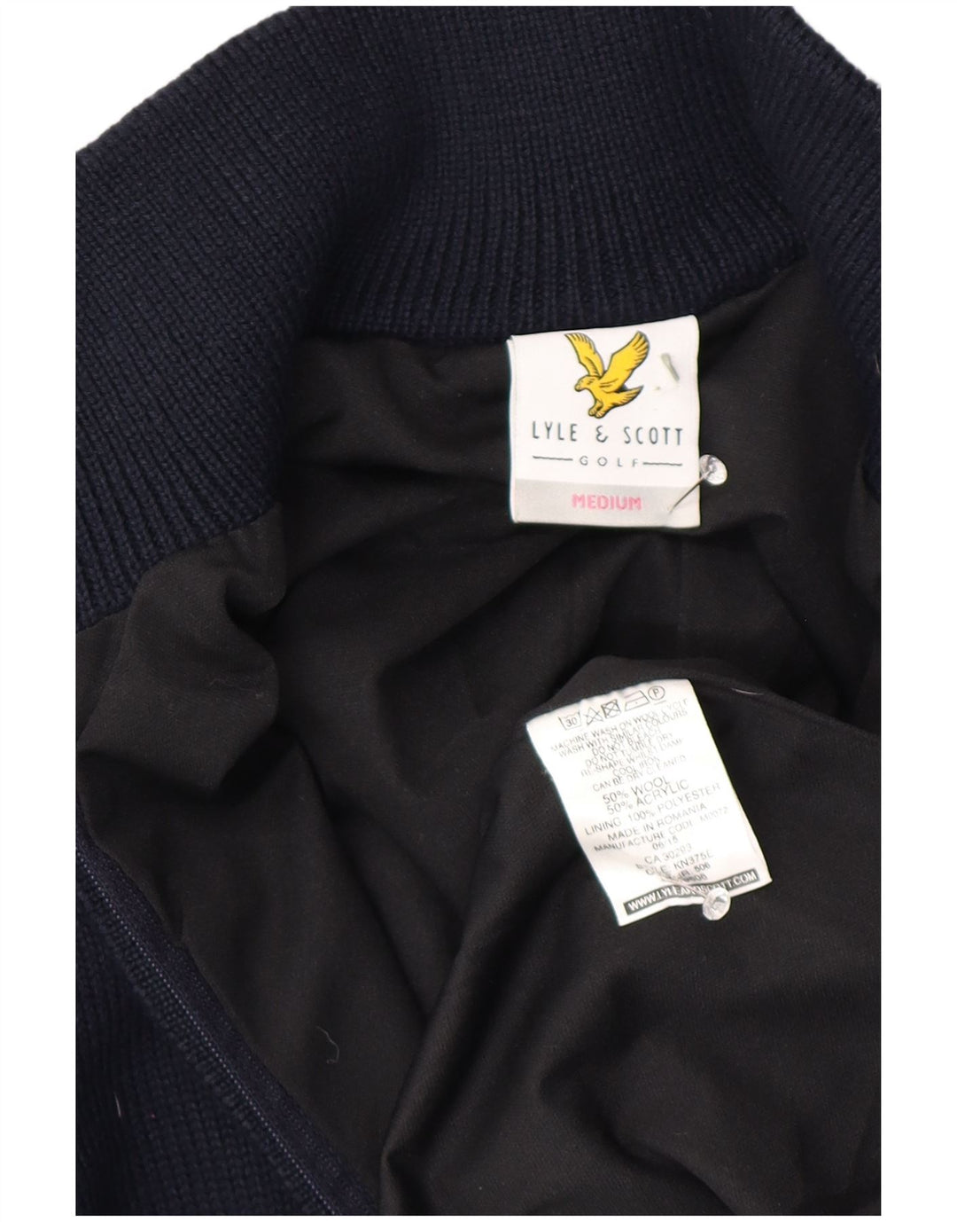Lyle & Scott Cardigan Pull Homme Bleu Marine Moyen Laine