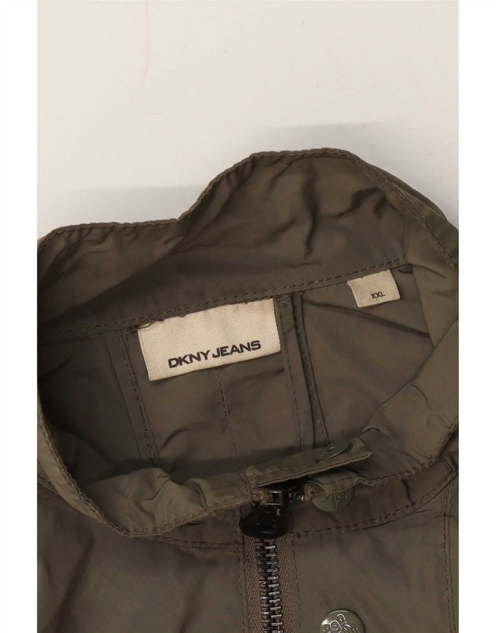 Dkny Veste Bomber Homme UK 44 2XL Kaki