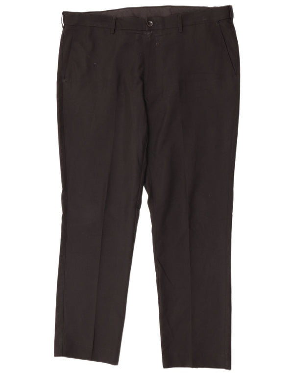 Marks & Spencer Pantalon chino droit coupe droite pour homme W40 L31 Noir