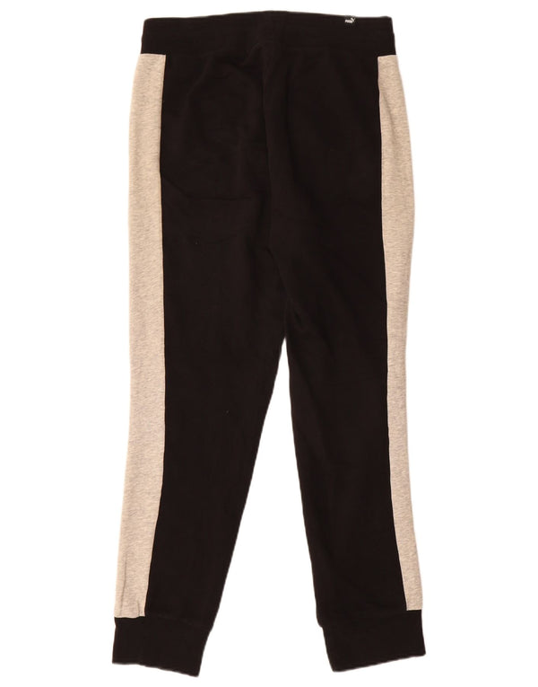 Puma Pantalon de survêtement pour homme en coton color block Noir Taille S