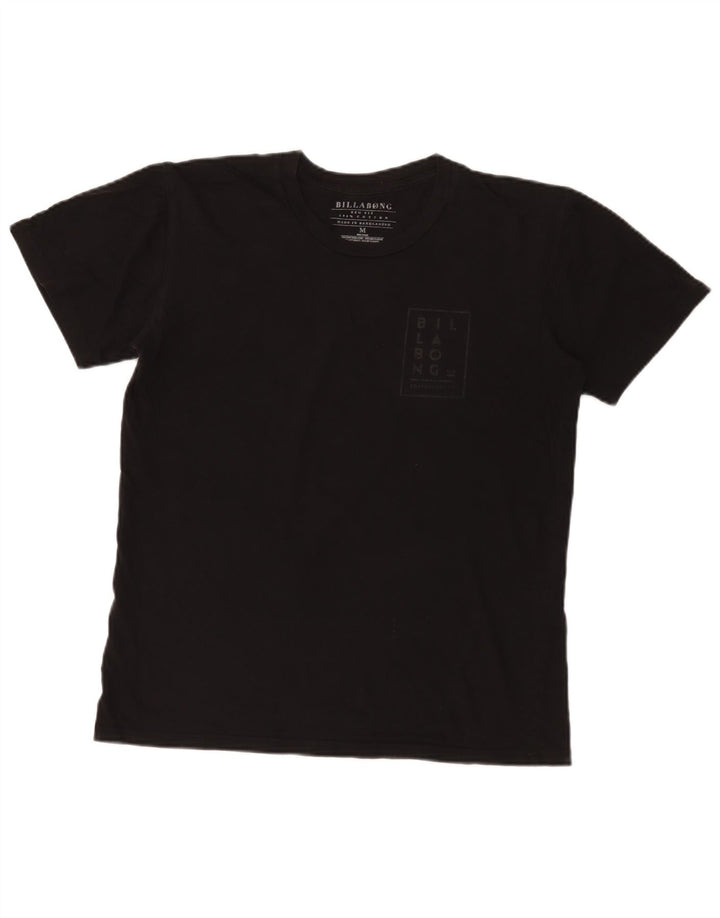 Billabong Mens Regular Fit Graphic T-Shirt Top Noir Moyen Coton