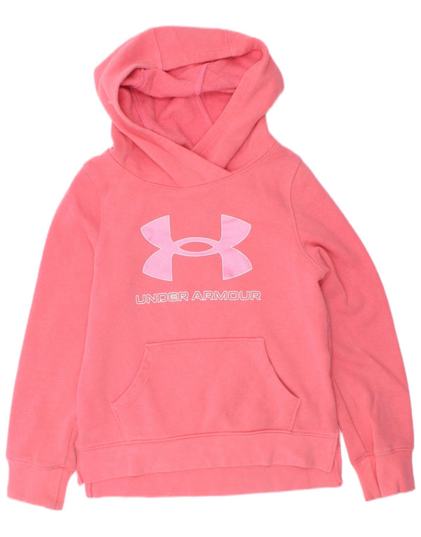 Under Armour Pull à capuche graphique pour fille 6-7 ans XS Rose Coton