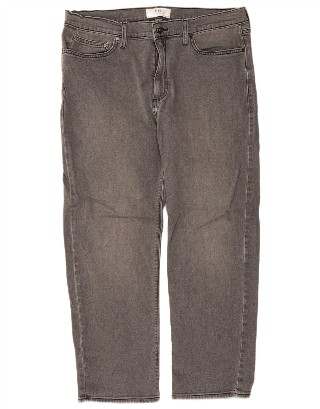 Marks & Spencer Jean droit homme W36 L29 gris coton