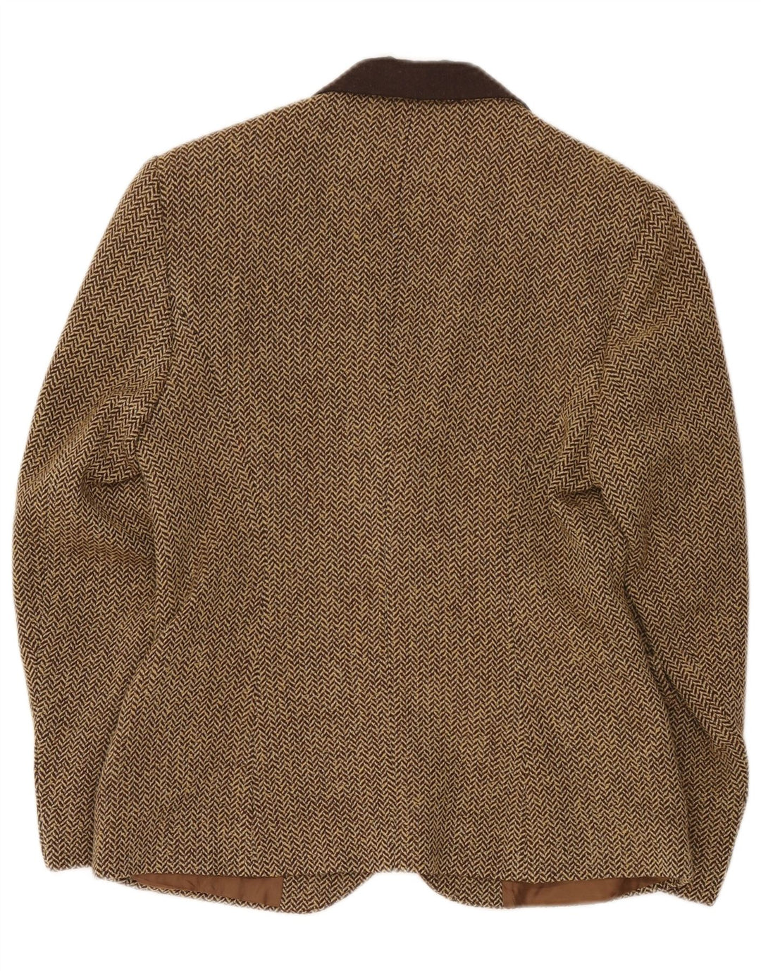 Ginalebole Veste blazer à 3 boutons pour femme IT 44 Marron moyen à chevrons