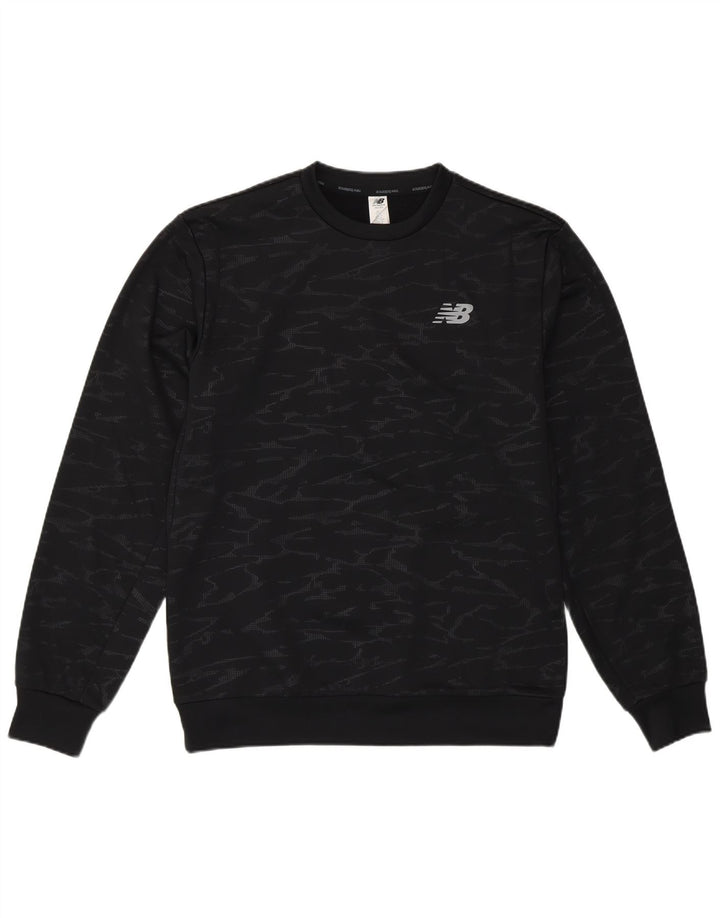 New Balance Sweat-shirt pour homme Petit Noir Camouflage Polyester