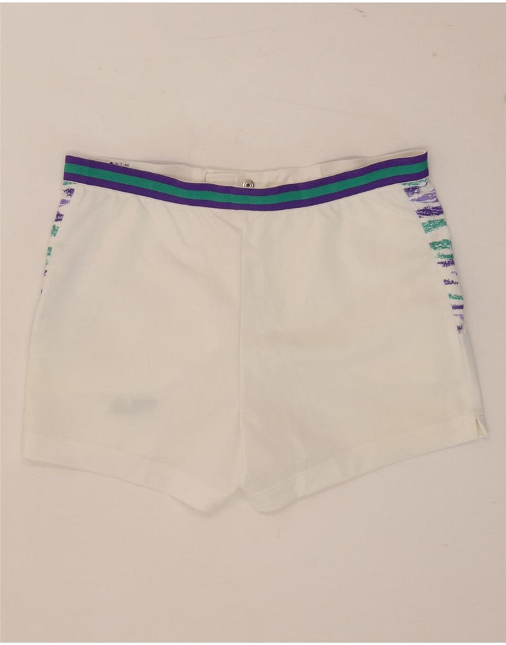 Fila Short décontracté homme IT 48 Medium W32 blanc rayé polyester