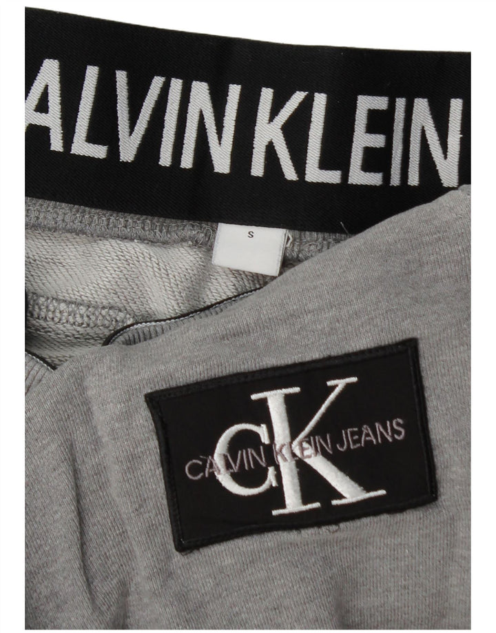 CALVIN KLEIN Pantalon de Survêtement Joggers Small Gris Coton Homme