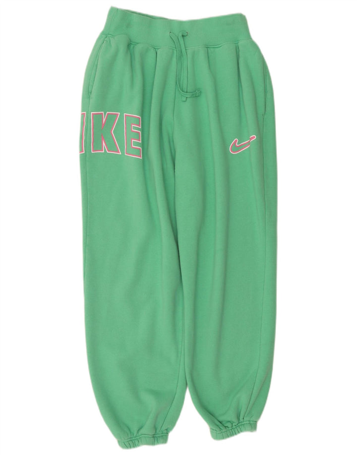 Survêtement complet surdimensionné graphique Nike pour femme UK 14 coton vert moyen
