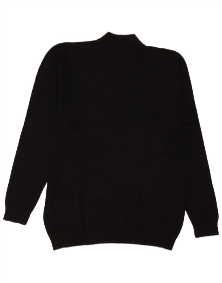 Zara Pull Col Roulé Homme Noir Moyen Viscose