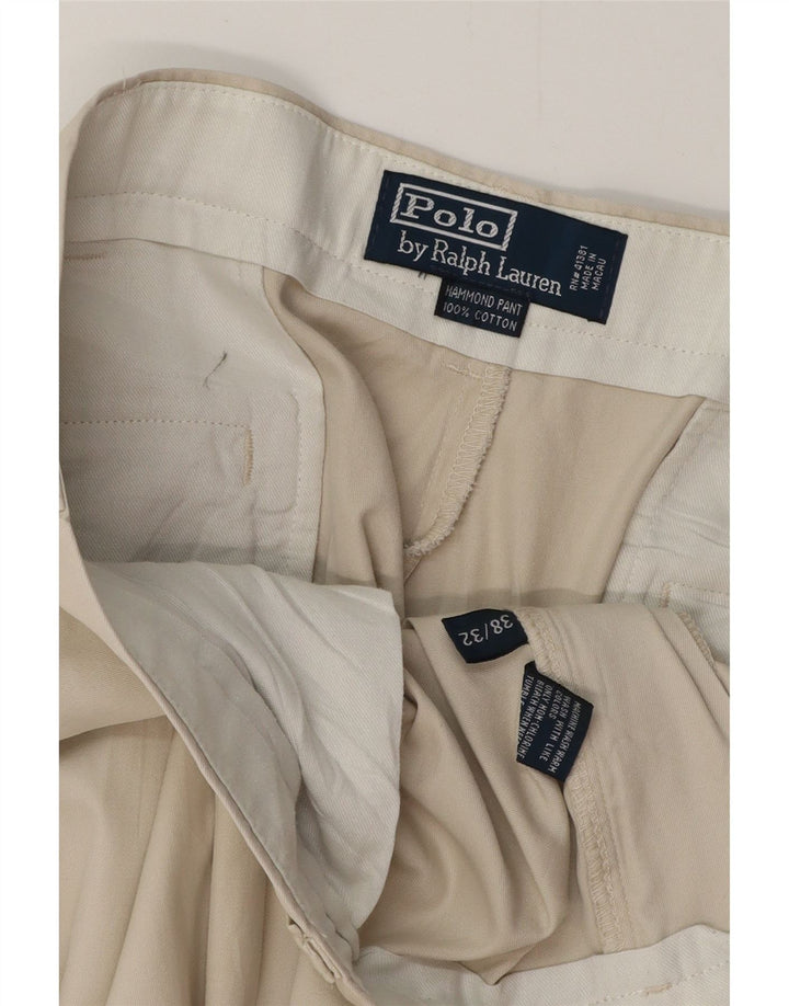 POLO RALPH LAUREN Pantalon Chino Pegged Homme W38 L32 Coton Beige