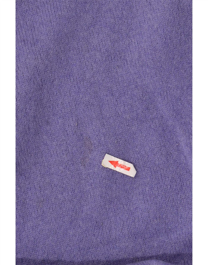 Marlboro Classics Pull col bateau pour homme en laine violette Taille L