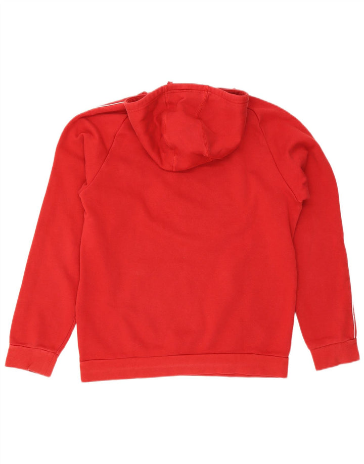 Adidas Pull à capuche pour homme en coton rouge moyen