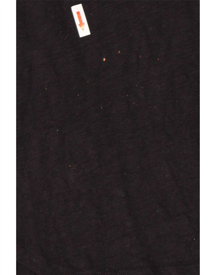 Zara Haut à manches 3/4 pour femme UK 10 Small Noir