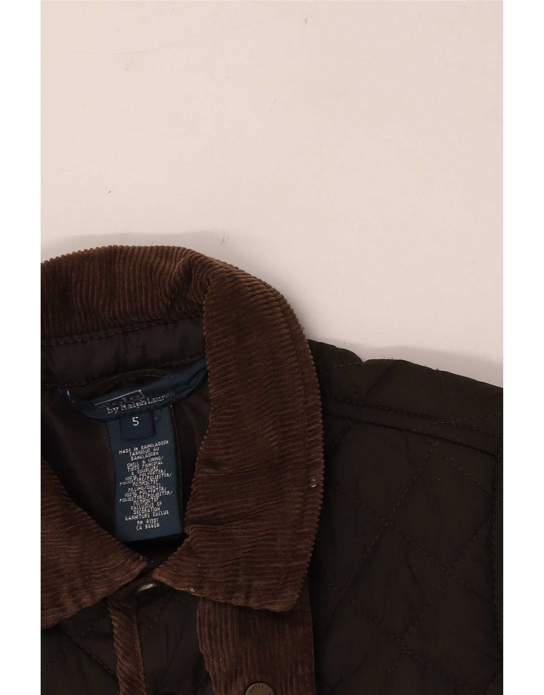 Polo Ralph Lauren Veste matelassée garçon 4-5 ans Kaki Polyester