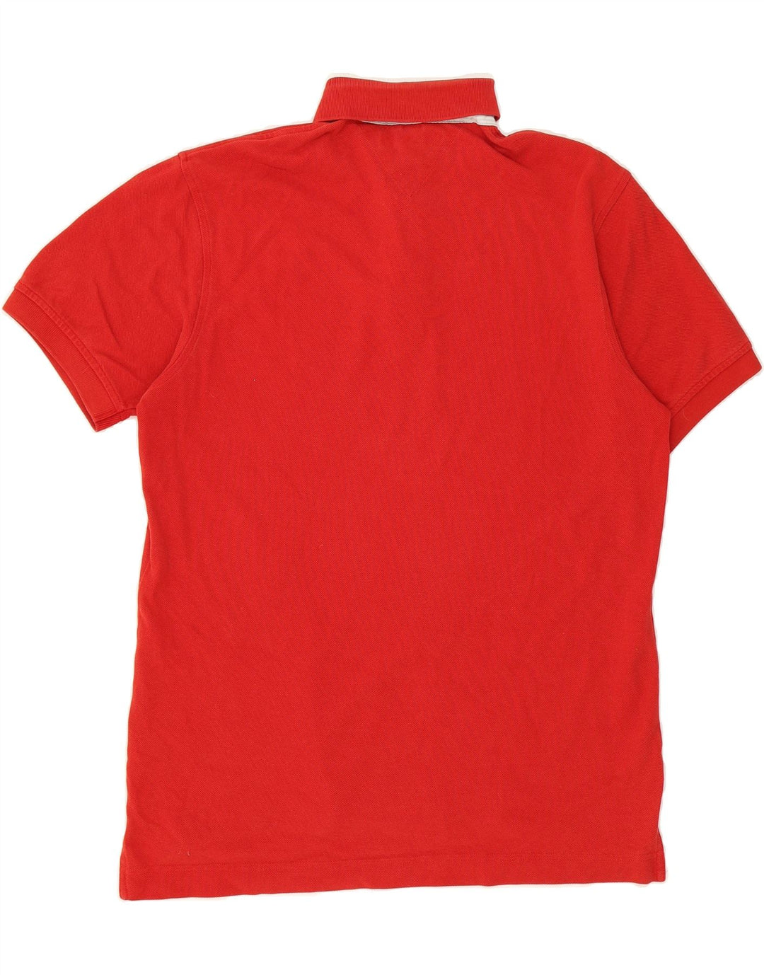 TOMMY HILFIGER Mens Polo Shirt Medium Red Cotton Vintage Tommy Hilfiger and Second-Hand Tommy Hilfiger from Messina Hembry 