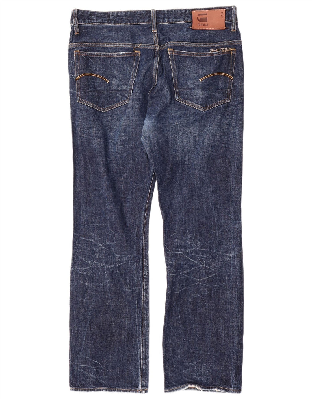 G-Star Jean droit 3301 homme W36 L32 bleu coton