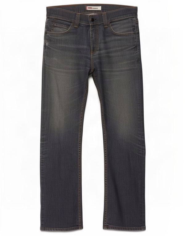 Levi's Jean Droit 506 Coupe Standard Homme Bleu Marine W32 L32 Coton