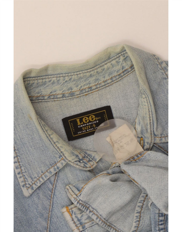 Lee Chemise en Jean Small Bleu Coton Homme