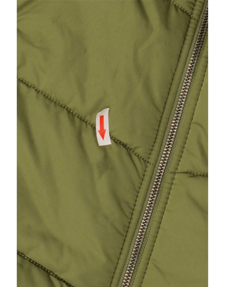 Vans Manteau rembourré à capuche pour femme UK 16 Large Vert