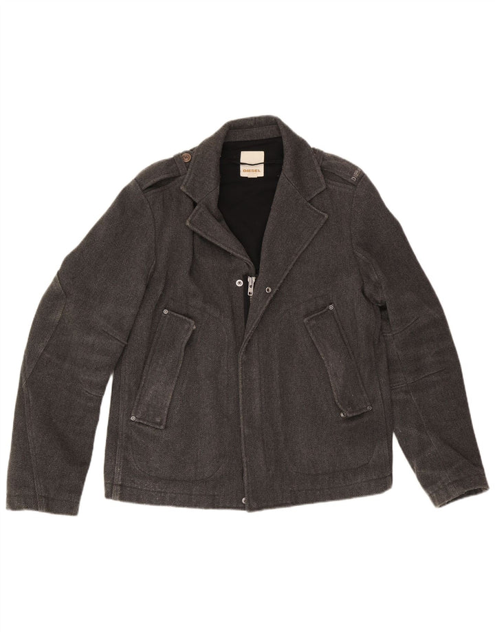 Diesel Veste Militaire Homme UK 42 XL Gris Polyester