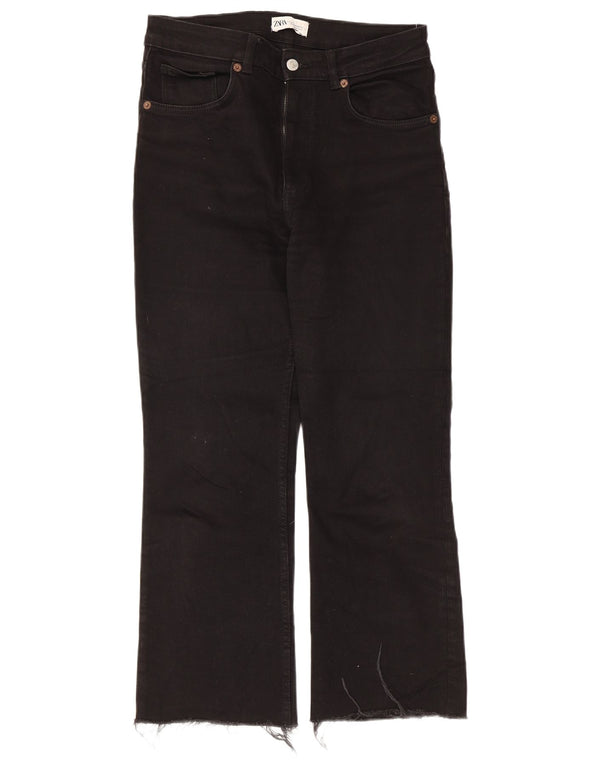Zara Jean court pour femme EU 42 Large W32 L25 Coton noir