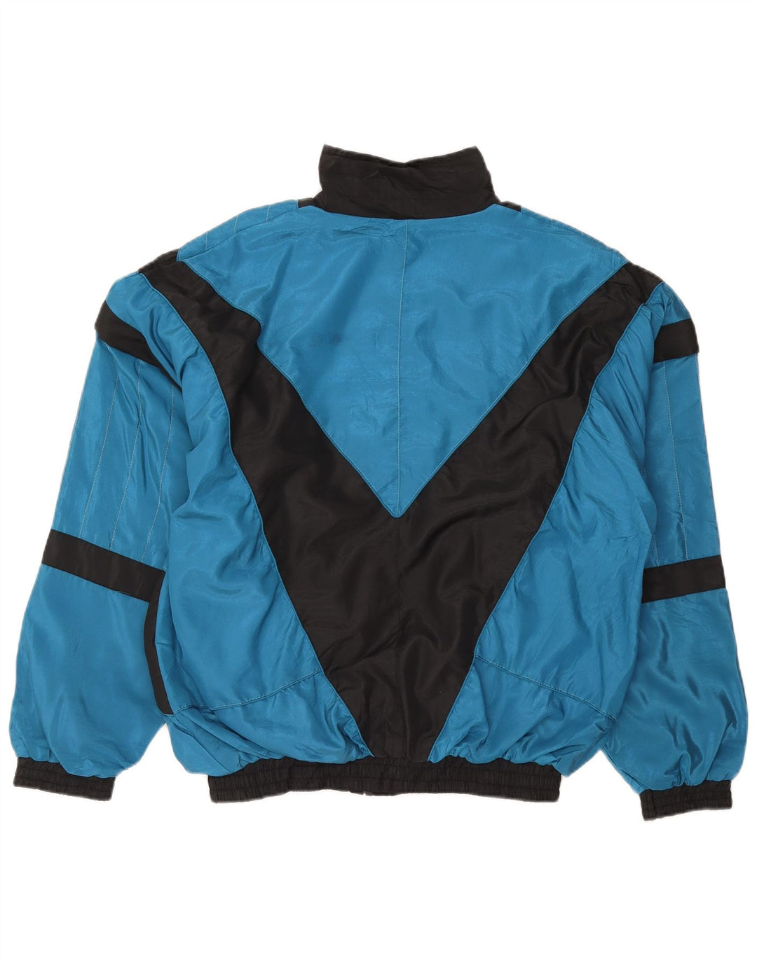 vintage Mens Survêtement Top Veste XL Bleu Colorblock