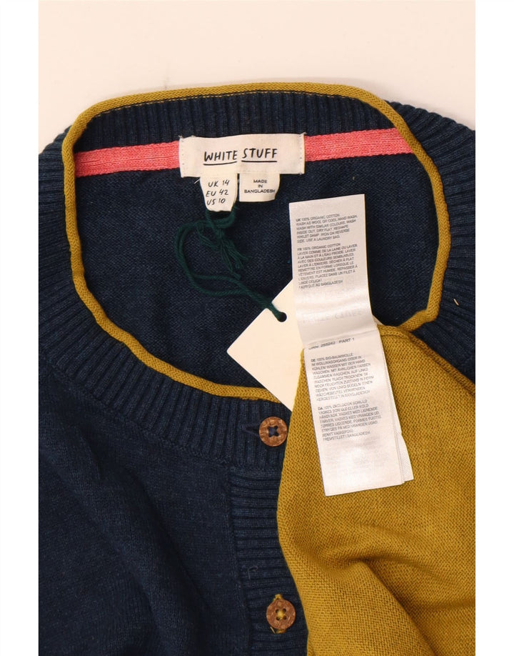 Pull Cardigan White Stuff Femme UK 14 Large Multicolore Colourblock