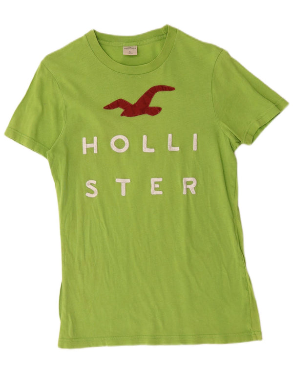 Hollister T-shirt graphique pour homme, petit, vert, coton