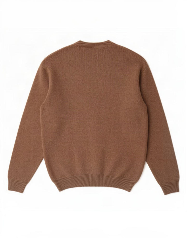 Marlboro Classics Pull col V pour homme en laine marron moyen
