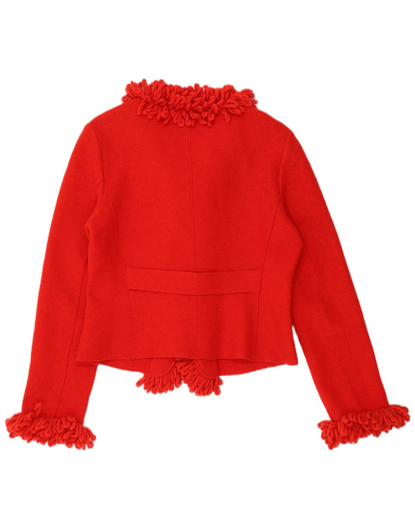 Alain Manoukian Veste Boléro Femme EU 44 XL Laine Rouge