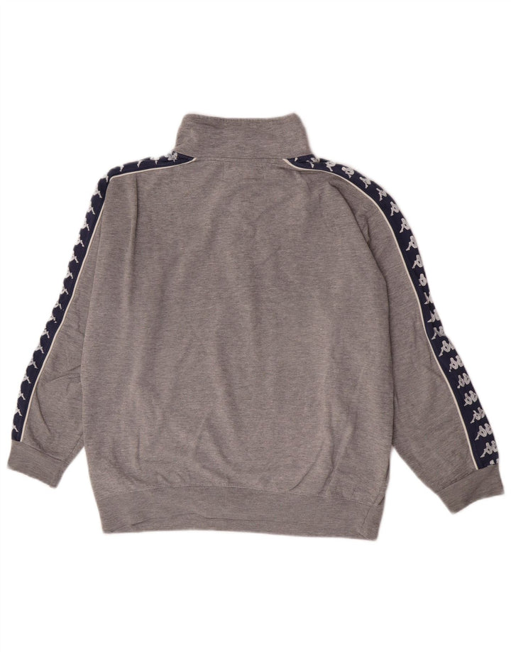 Kappa Sweat-shirt graphique pour femme UK 14 Gris moyen Colourblock