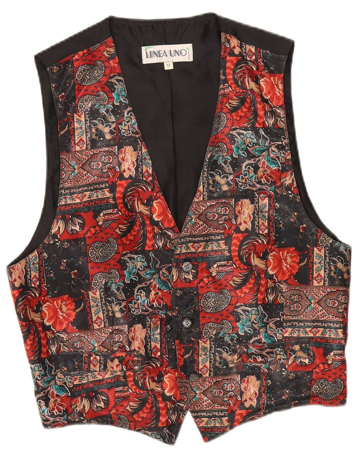 gilet homme vintage moyen polyester floral multicolore