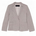 Zara Veste Blazer Ouverte Femme UK 12 Gris Moyen