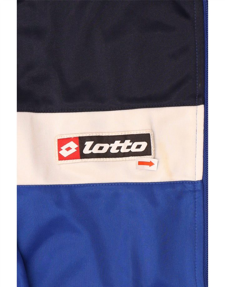 Lotto Veste de survêtement pour homme XL Bleu Colorblock Polyester