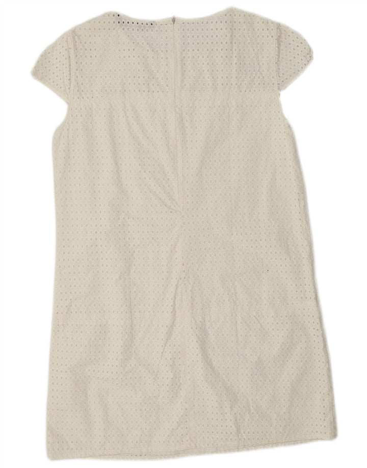 Zara Robe droite pour femme UK 12 Blanc moyen