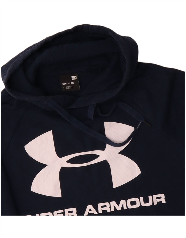 UNDER ARMOUR Pull à capuche graphique pour homme en coton bleu marine Small