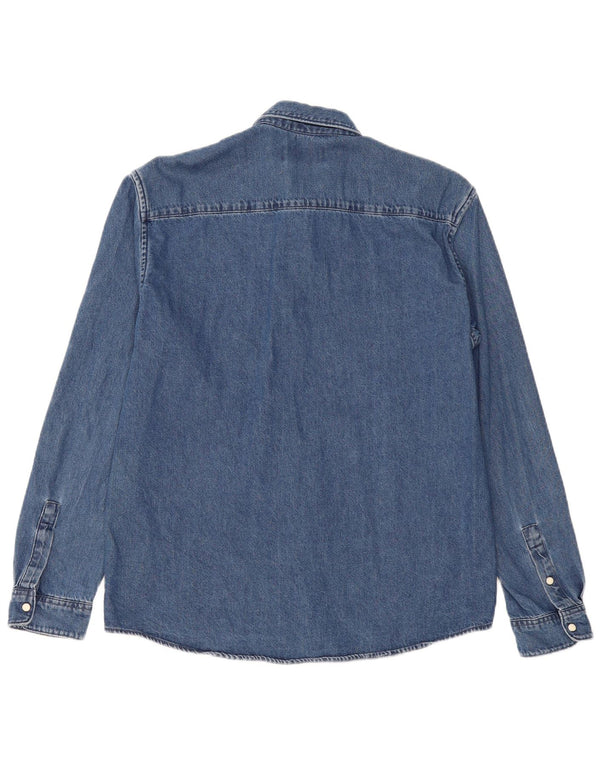 Tom Tailor Chemise en Jean Ajustée Homme Bleu Marine Large Coton