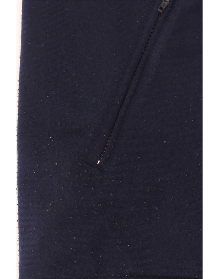 Ellesse Veste de survêtement graphique pour hommes, grande taille, bleu marine, colour block