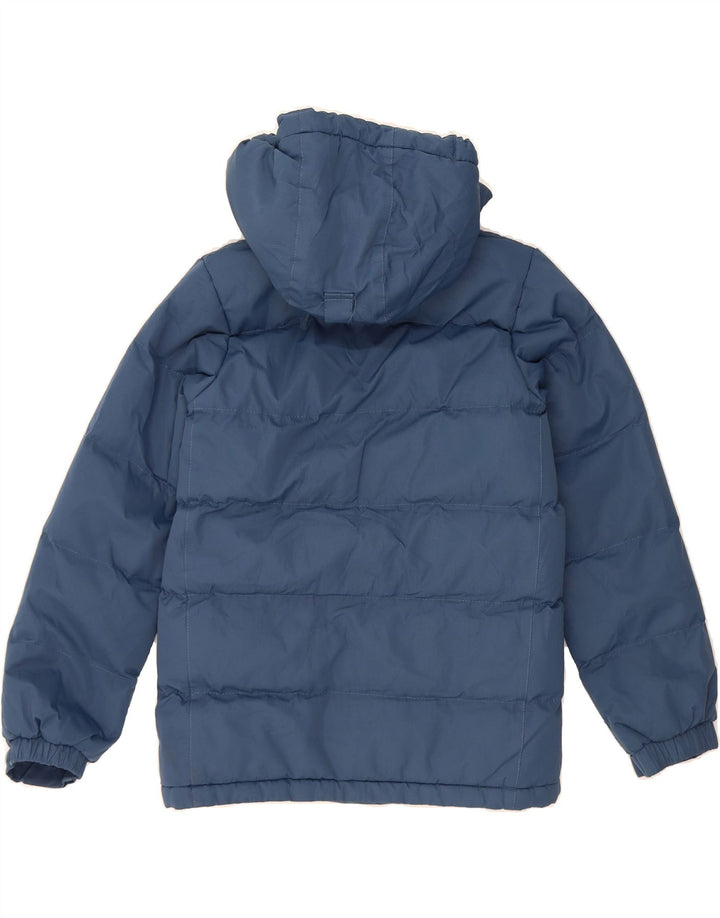 MOUNTAIN WAREHOUSE Boys Hooded Padded Jacket 11-12 Years Blue Polyester Vintage Mountain Warehouse and Second-Hand Mountain Warehouse from Messina Hembry 