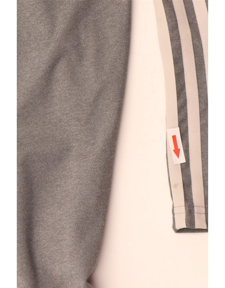 Adidas Climalite Leggings UK 12/14 Gris Moyen Polyester