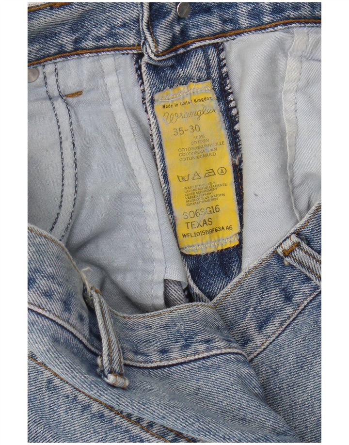 Wrangler Jean Droit Texas Homme W35 L27 Bleu Coton