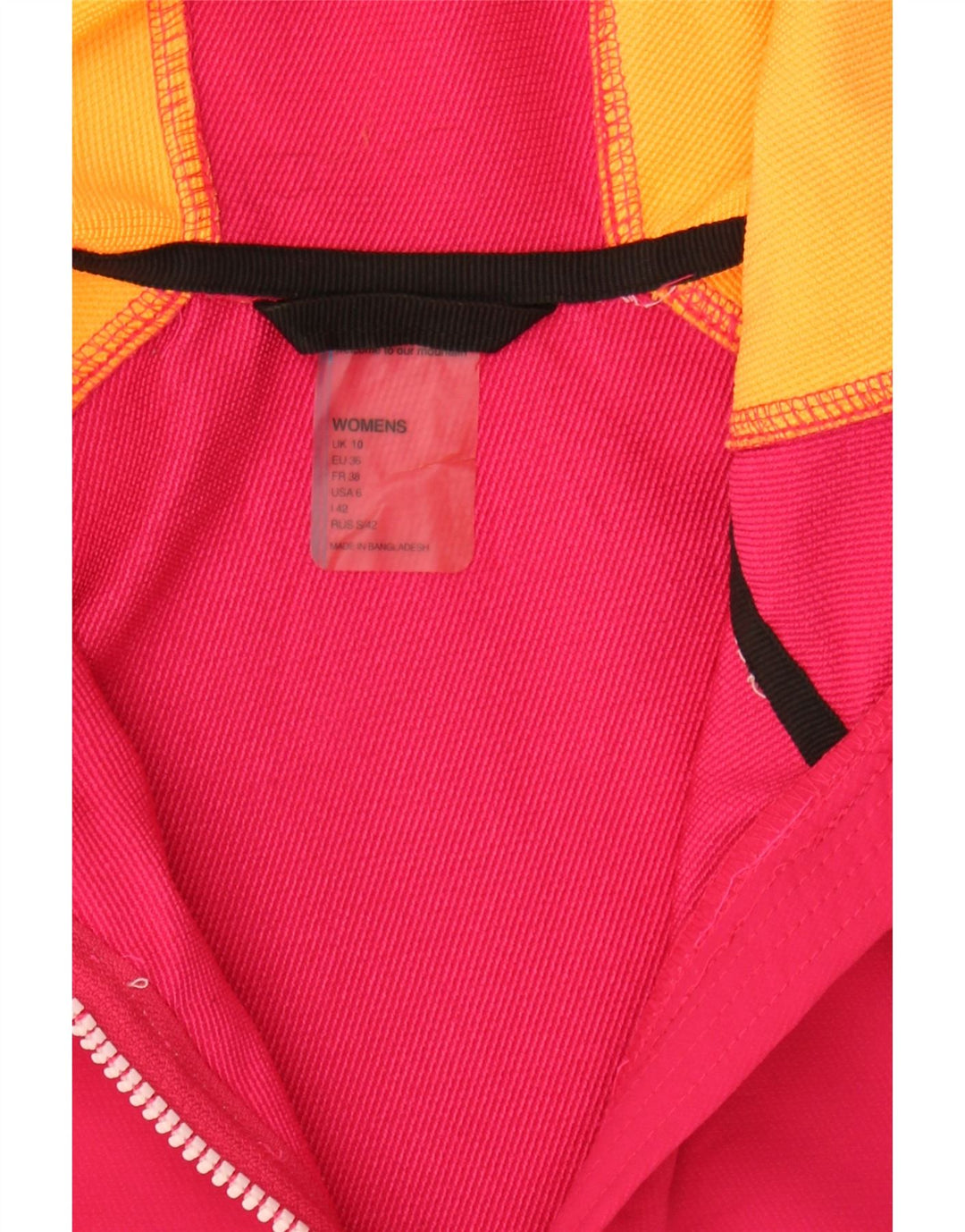 DARE 2B Womens Zip Hoodie Sweater UK 10 Small Multicoloured Colourblock Vintage Dare 2b and Second-Hand Dare 2b from Messina Hembry 