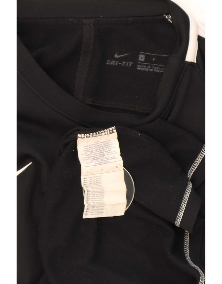 Nike Haut Dri Fit à manches longues pour homme en polyester color block Noir Taille L