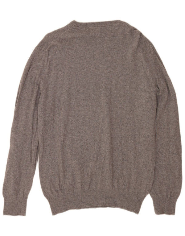 MC2 SAINT BARTH Pull graphique à col rond pour homme 2XL Gris Laine mérinos